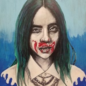 Billie Eilish painting